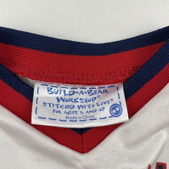 Build A Bear Clothes Football Uniform Jersey Shorts Helmet Cleats Red Blue BABW - Picture 8 of 8